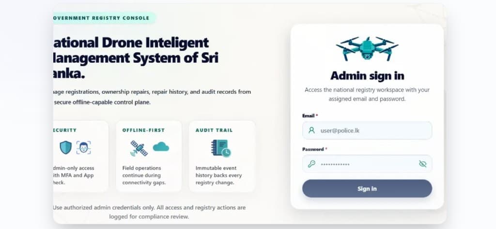 SkyLeger — Drone Information Management System (DIMS)